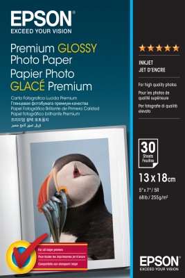 13X18CM Premium Glossy Photo Paper 255 g