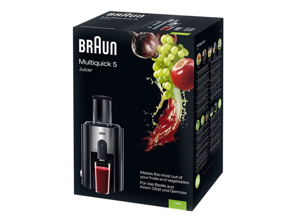 Braun Multiquick 5 J 500 - Råsaftcentrifug - 900 W - svart