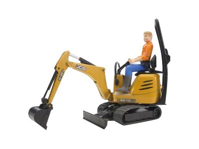 Bruder JCB Micro Grävmaskin 8010 CTS med figur