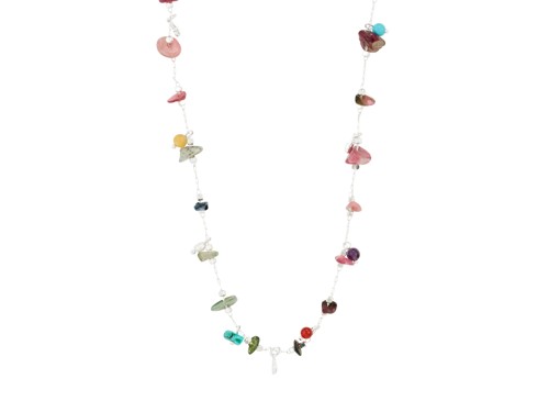 PILGRIM - HERE Necklace - Silver-Plated/Multi - 38 cm + 9 cm Extension Chain, bild 2