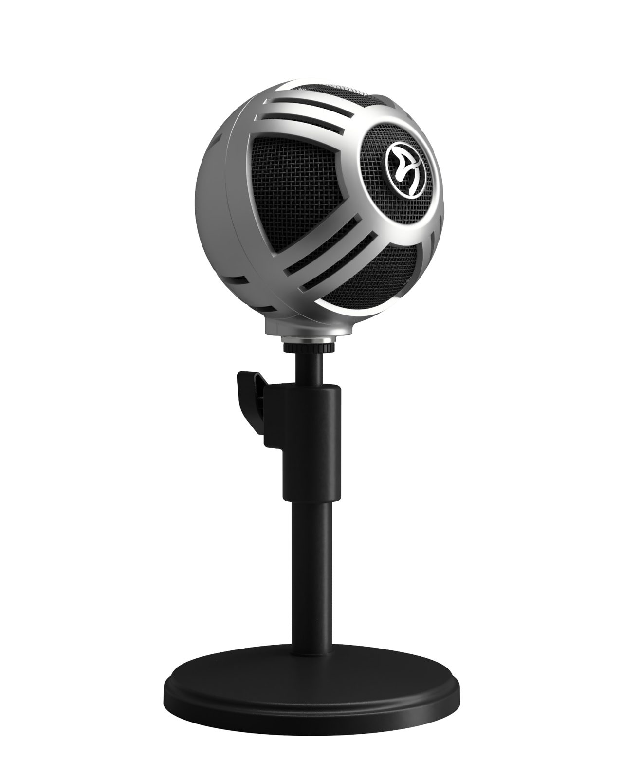 Arozzi Sfera Pro, optimerad för streaming/gaming, 44.1 kHz/16 bit, USB - Silver, bild 4