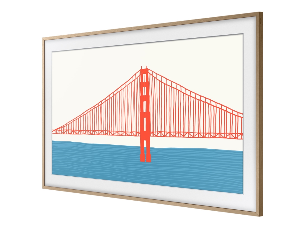 Samsung The Frame 43" ram, teak (2021-2026)