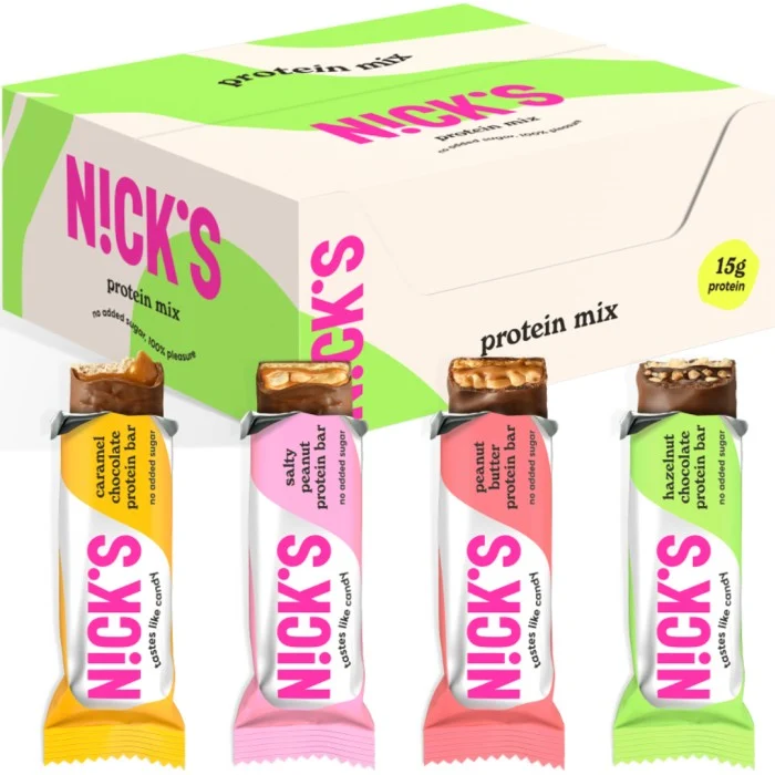 Nicks Mixed Box Protein Bars 9 st