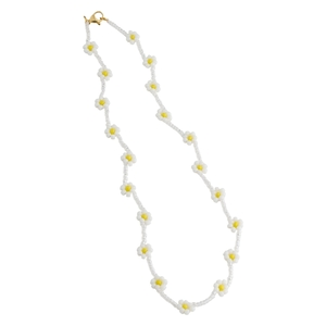 Timi of Sweden Flower Bead Necklace