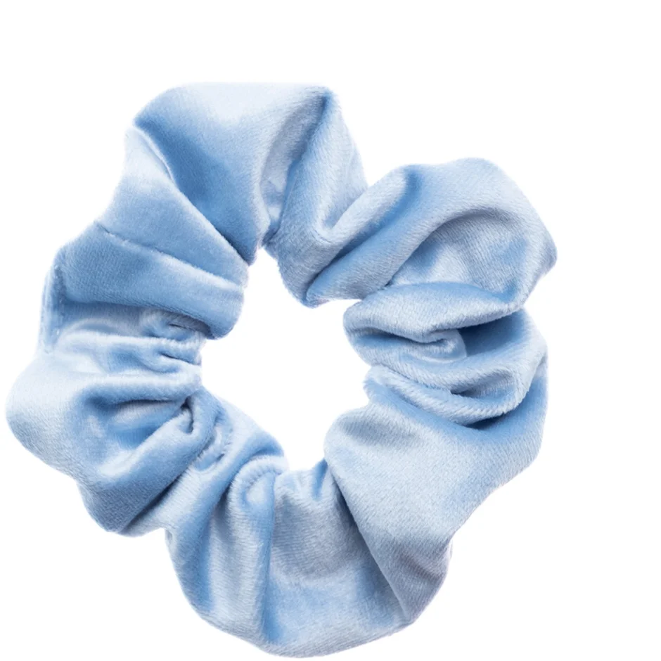 Dark Velvet Scrunchie Light Blue 1 pcs