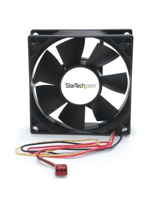 StarTech.com 80x25mm dubbla kullager Computer Case Fan w / TX3-kontakt - Chassi fläkt - 80mm - Svart