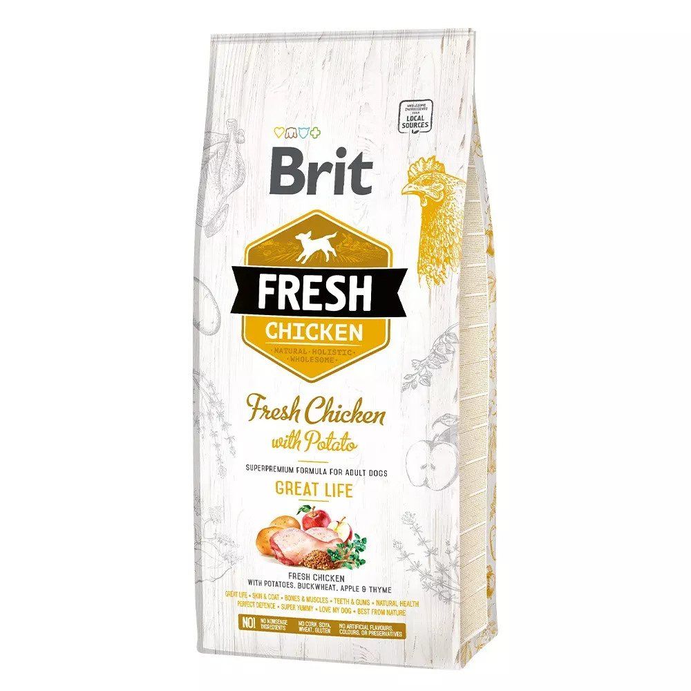 Brit Fresh Adult Great Life, Chicken 12 kg