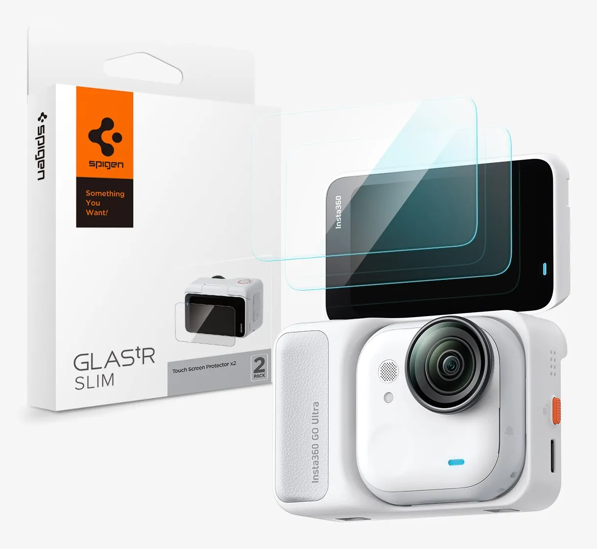 Spigen Glass tR Slim 2 Pack - Insta360 Go Ultra