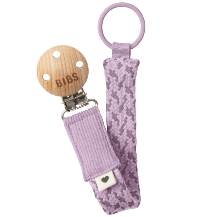 BIBS Paci Braid napphållare Violet Sky/Mauve