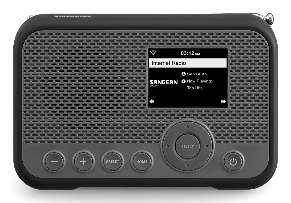 Sangean WFR-39, Bärbar, DAB, FM, 1 W, 8 O, 6,35 mm (0.25), TFT