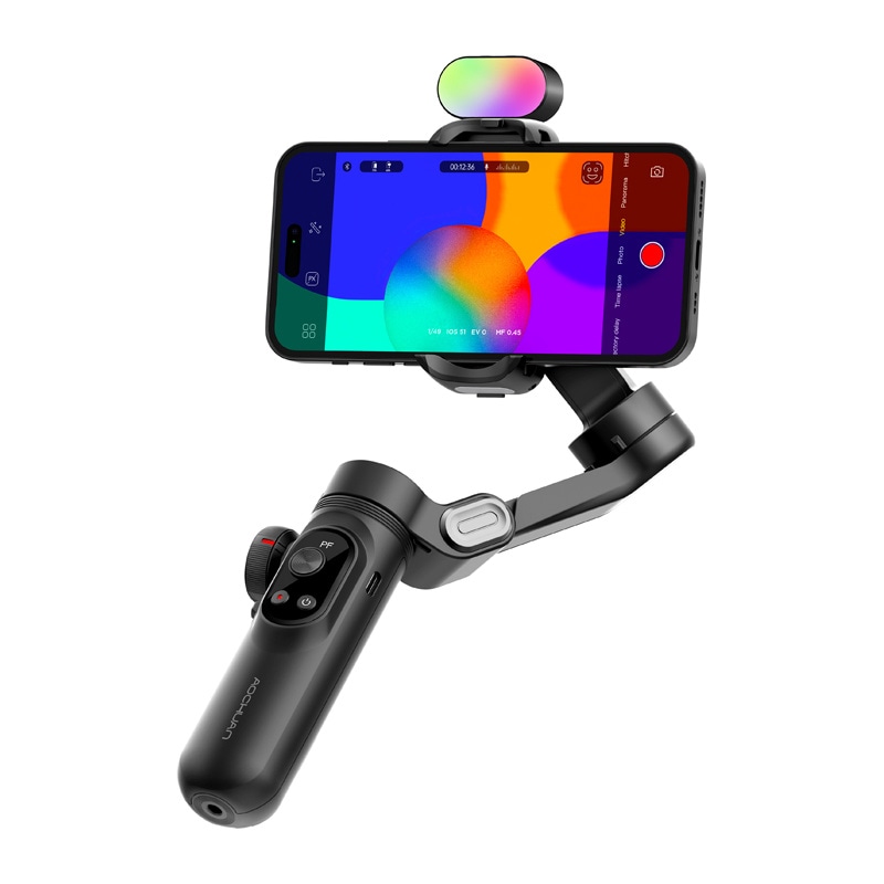 AOCHUAN X Pro Gimbal with RGB Lighting (Black), bild 2