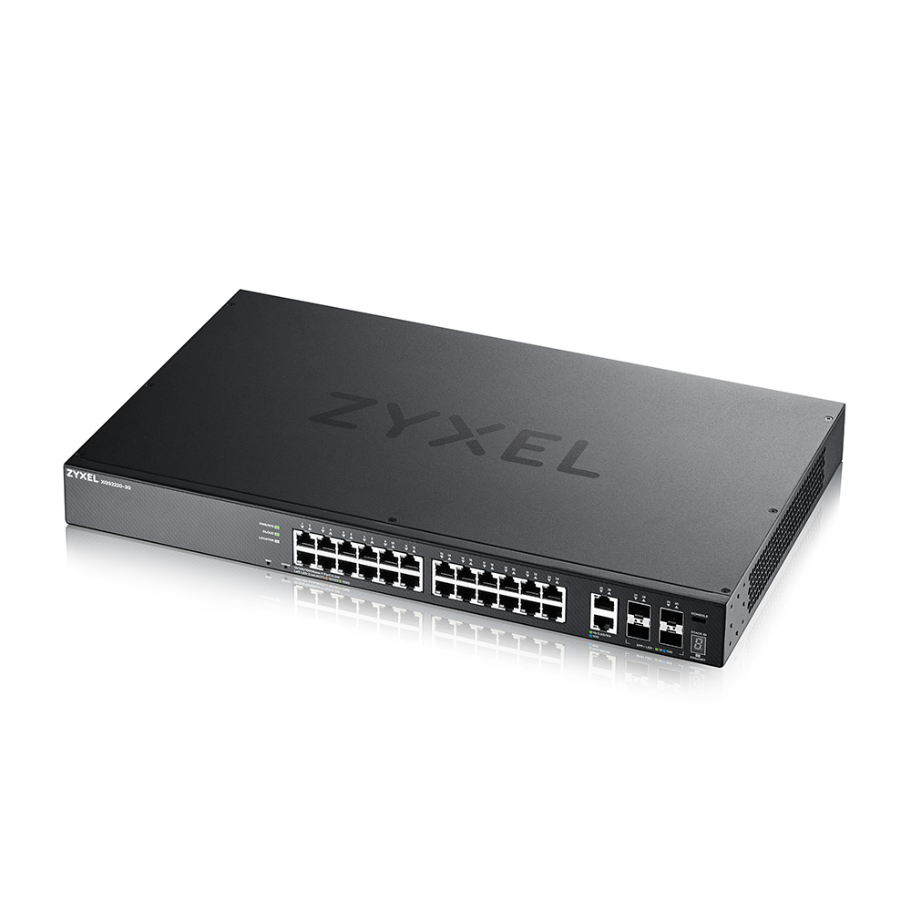 Zyxel XGS2220-30, 24-Port Gigabit RJ45, 2x10Gbe RJ45, 4x10Gbe SFP+, Layer 3, 1 år Nebula Pro, bild 4