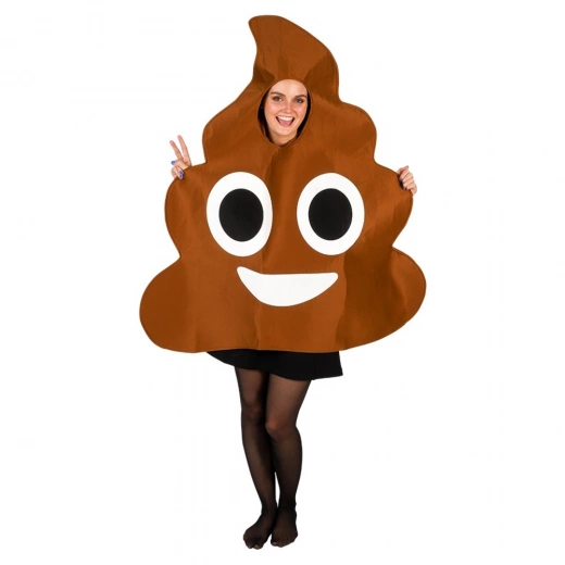 Poop Vuxen Dräkt Brun One size