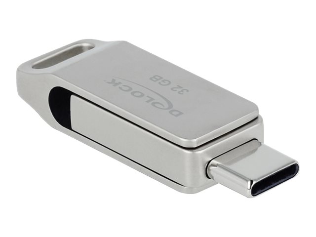 Delock USB Minnessticka 32 GB USB-C/USB-A – Silver