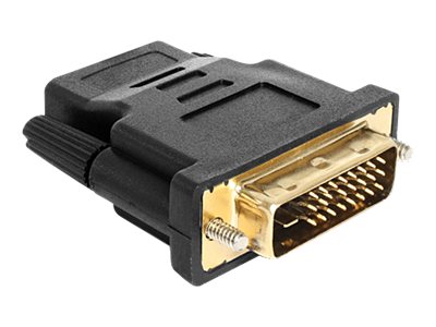 Delock Adapter DVI 24+1 pin male > HDMI female - Videoadapter - DVI-D han till HDMI hun