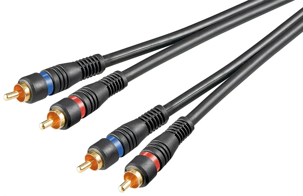 Goobay Stereo RCA-kabel 2x RCA Hane till Hane Dubbel Skärmad 10m