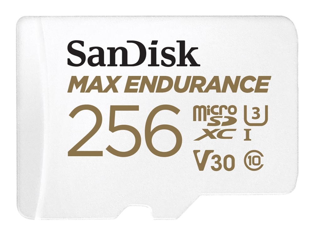 SanDisk MAX ENDURANCE SDSQQVR-256G-GN6IA microSDXC-kort 256 GB V30 + SD-adapter