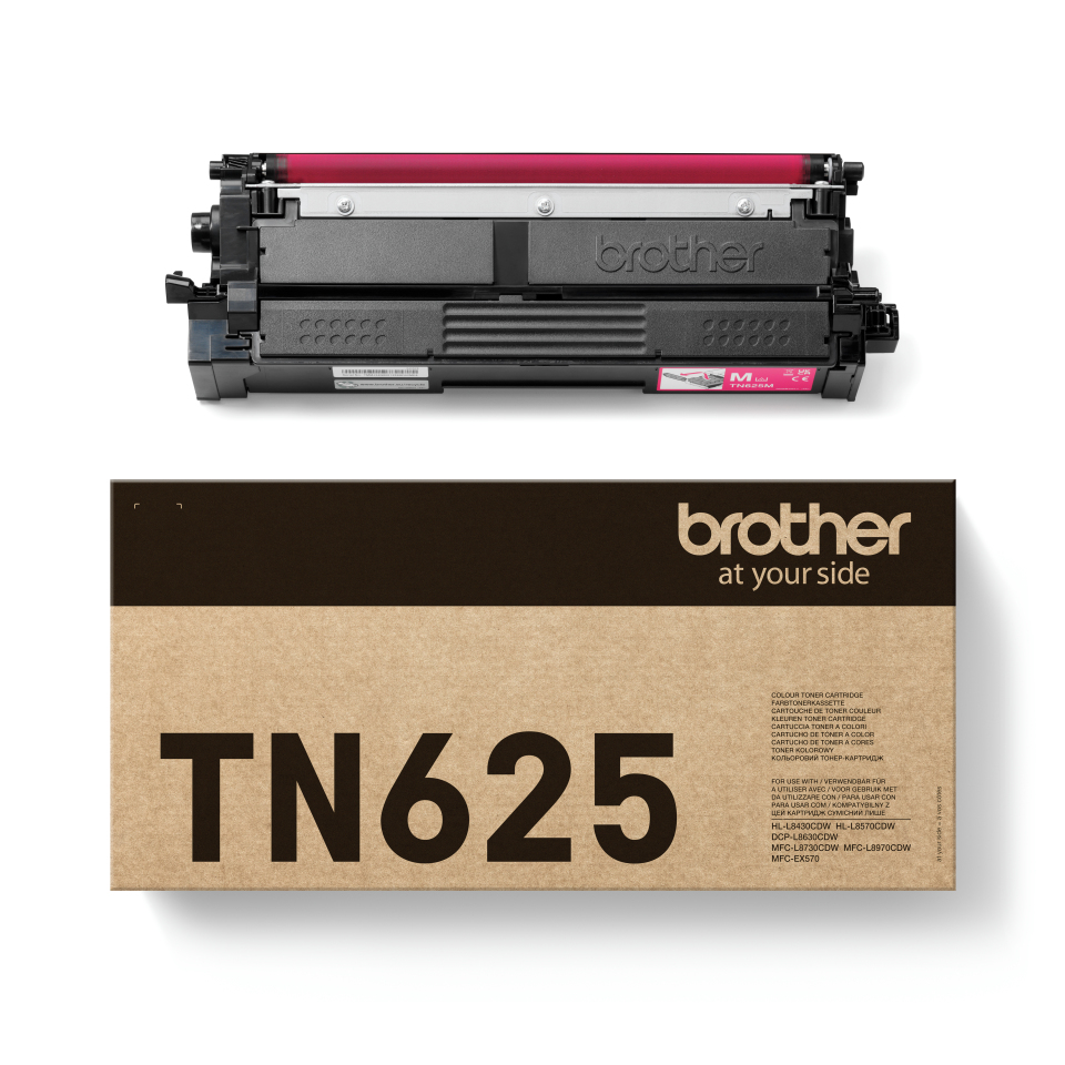 Brother TN-625M, 1800 sidor, Magenta, bild 3
