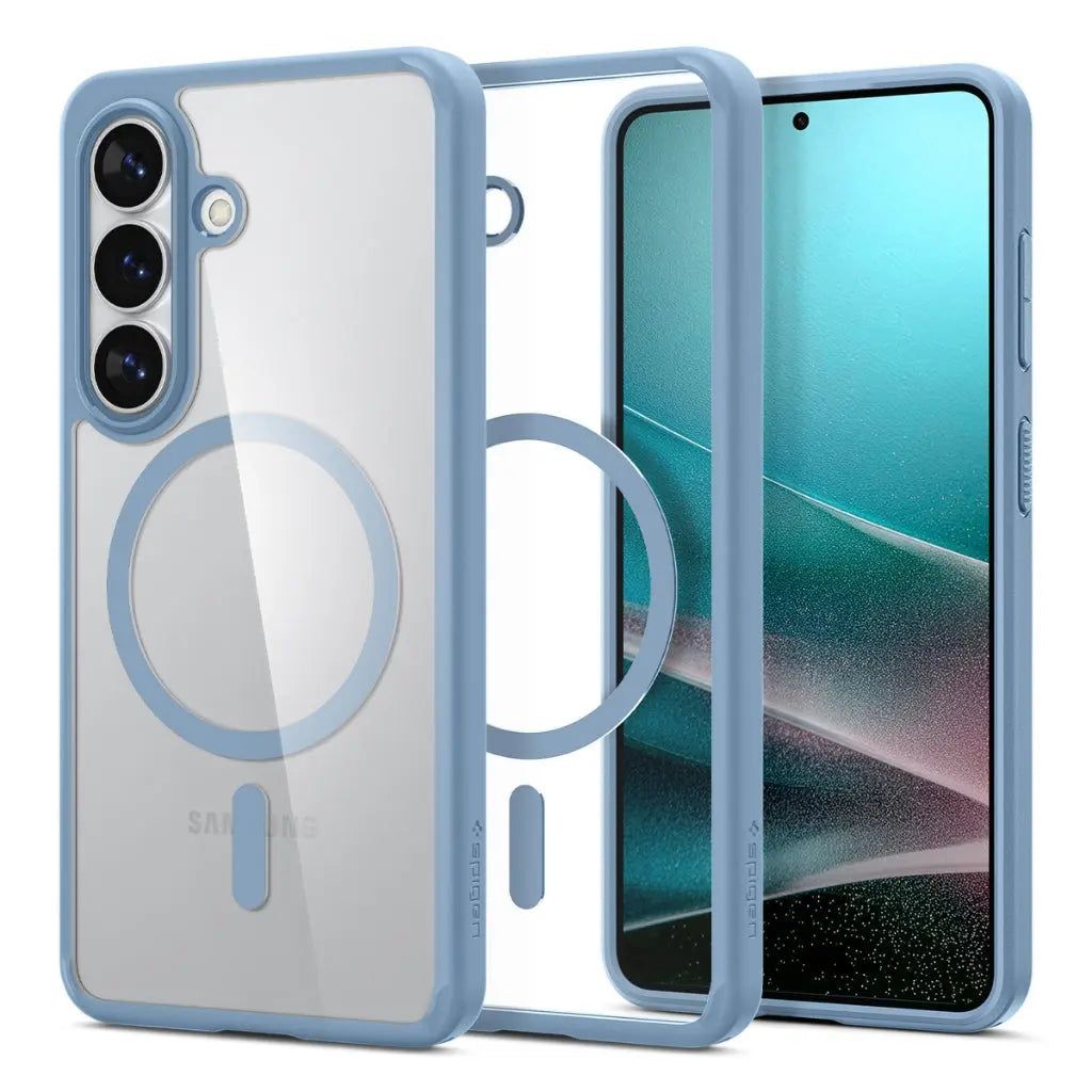 Spigen Ultra Hybrid (MagFit), Mobilskal, Samsung, Galaxy S26+, 17 cm (6.7), Transparent, Ljusblå