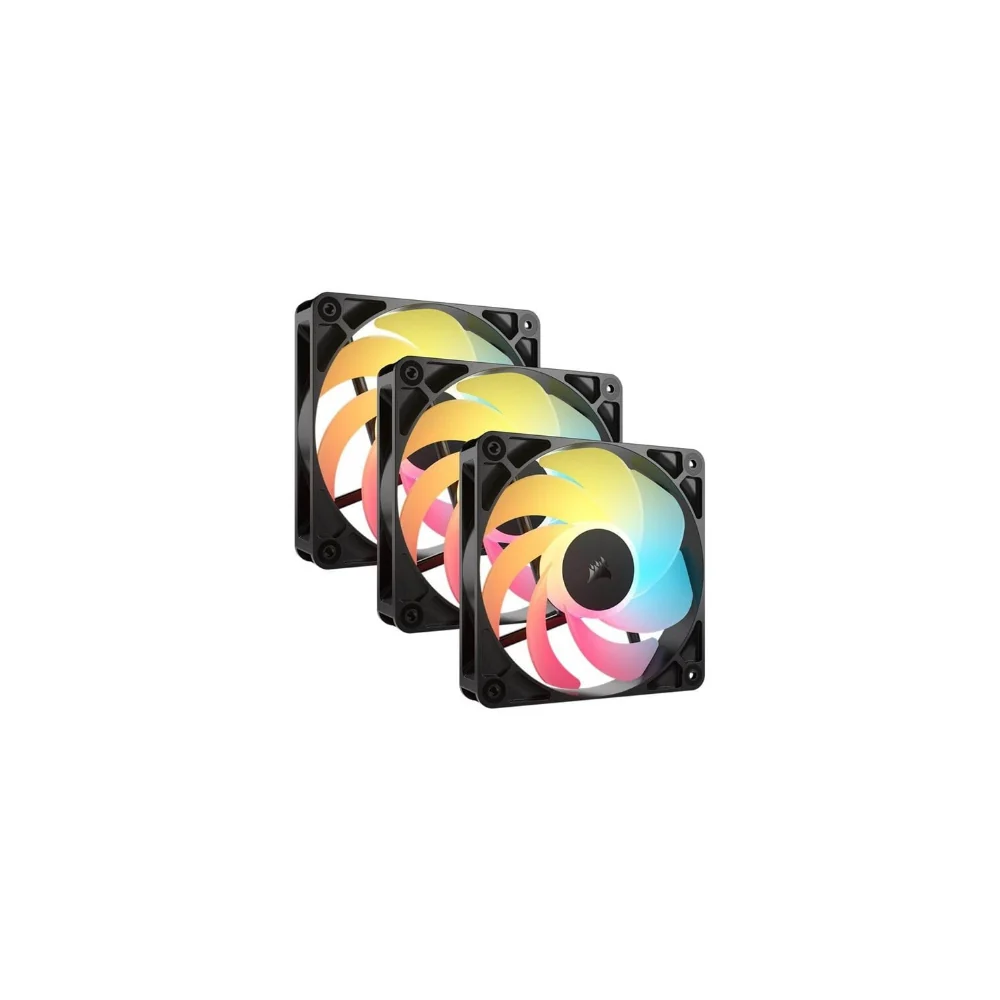 CORSAIR RS120-R ARGB fläkt 120mm (3-pack, svart)