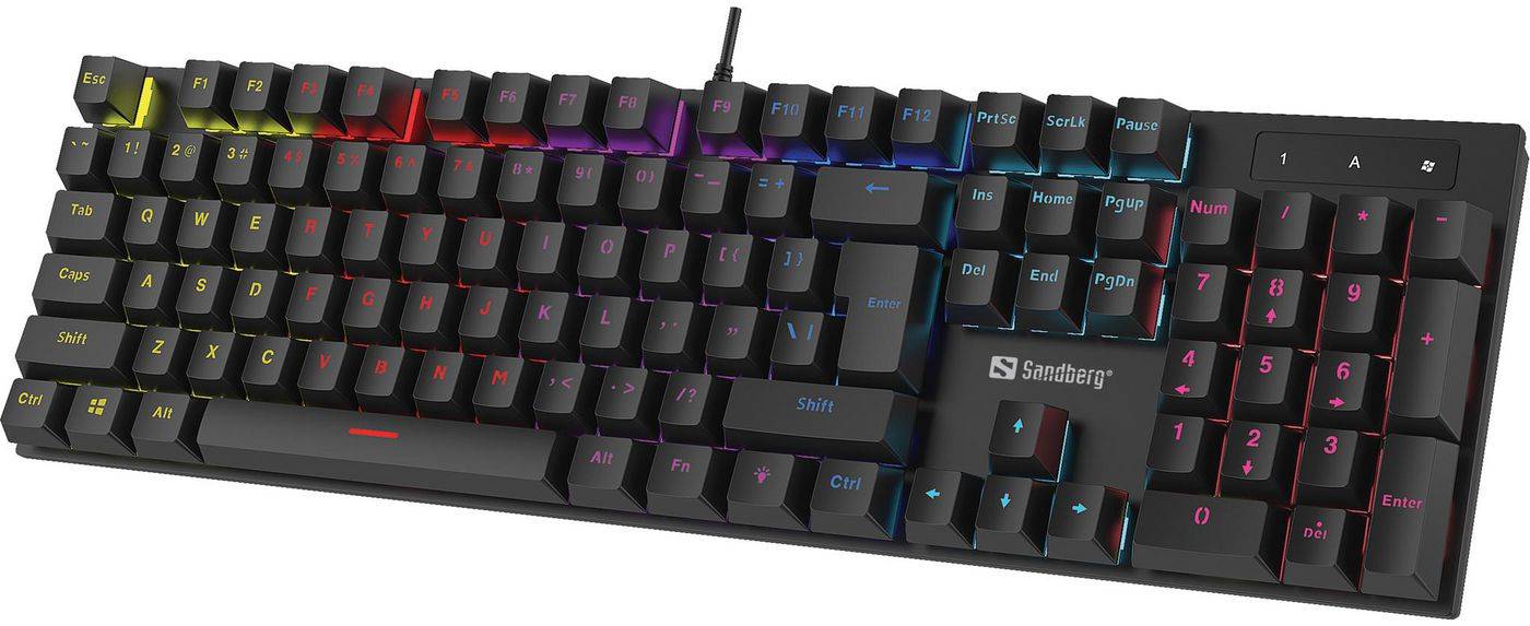 Sandberg Mechanical Gamer Keyboard, RGB, nordiskt, bild 3
