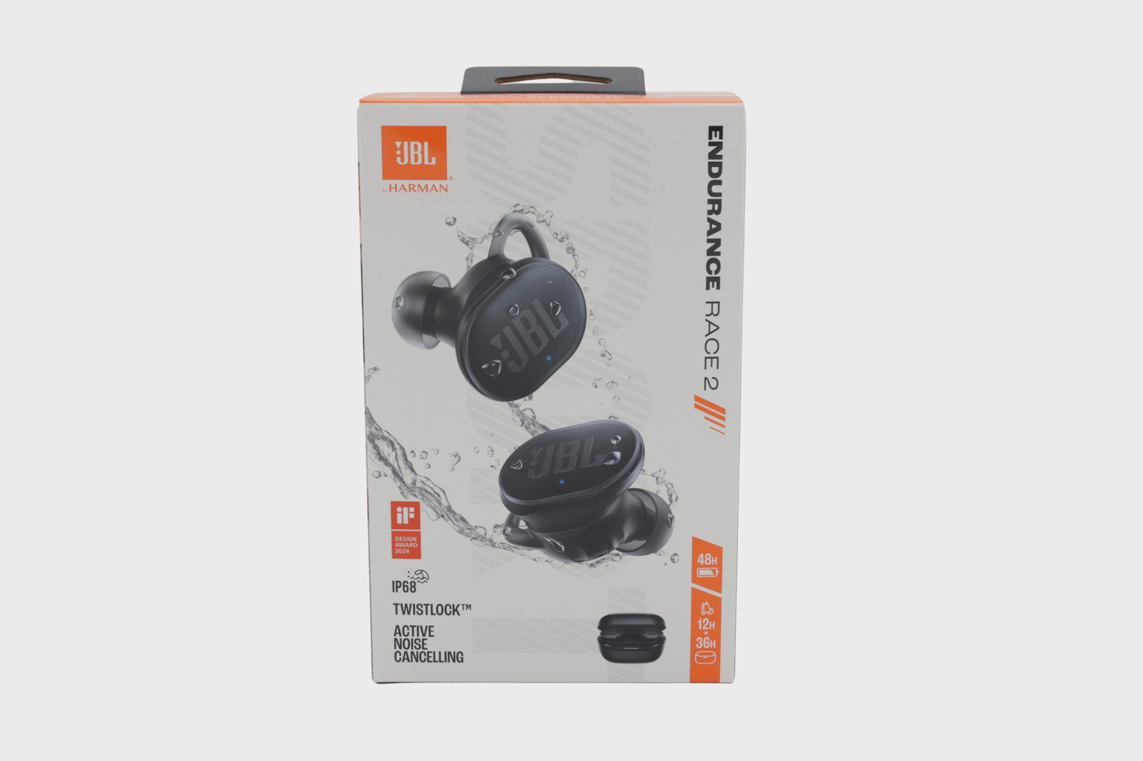 JBL Endurance Race 2 True Wireless sporthörlurar, svarta