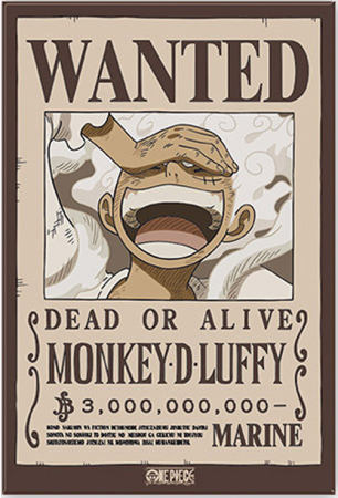 One Piece Wanted Monkey D Luffy Standard Magnet