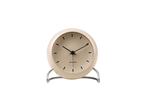 Arne Jacobsen – City Hall Bordsklocka – Ø11 cm – Sand, bild 2