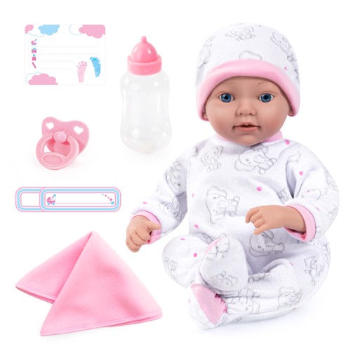 BAYER Reborn-docka 38 cm + tillbehör 93827AB 17883