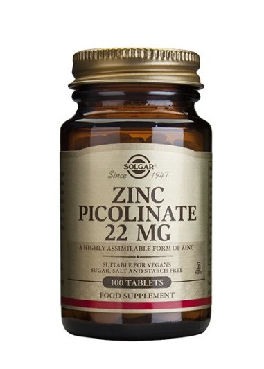 Solgar Zinc Picolinate 22 mg Tablets 100 st