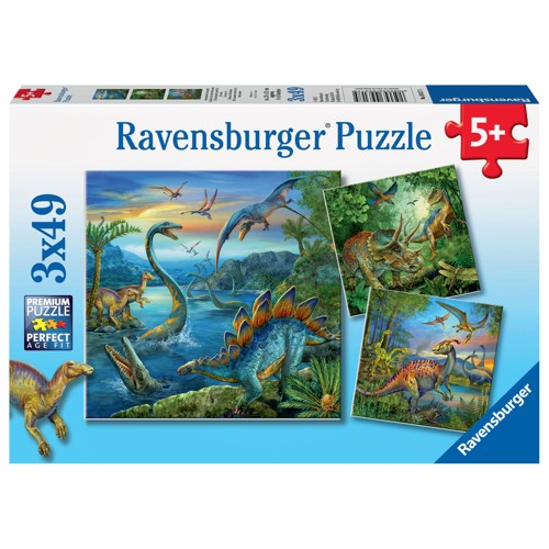 Ravensburger Pussel: Dinosaur Fascination 3x49 Bitar