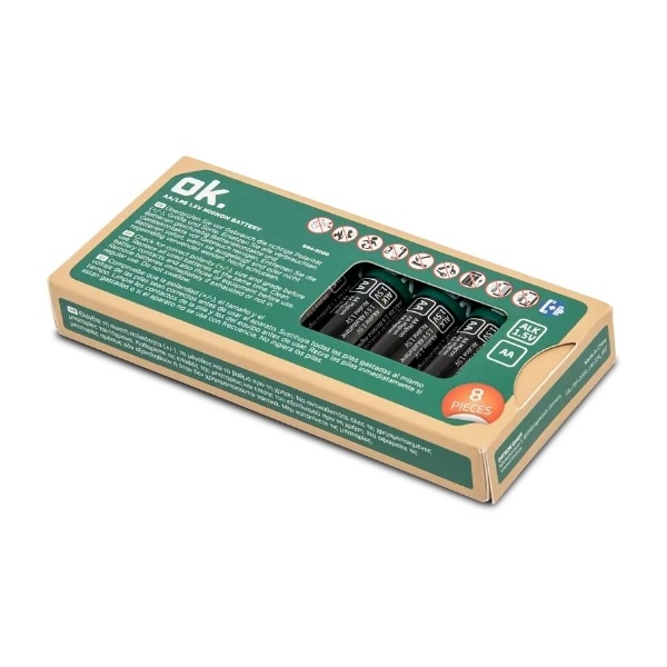 ISY AA-batterier LR6 1,5V Mignon, 8PACK (oba-2000)