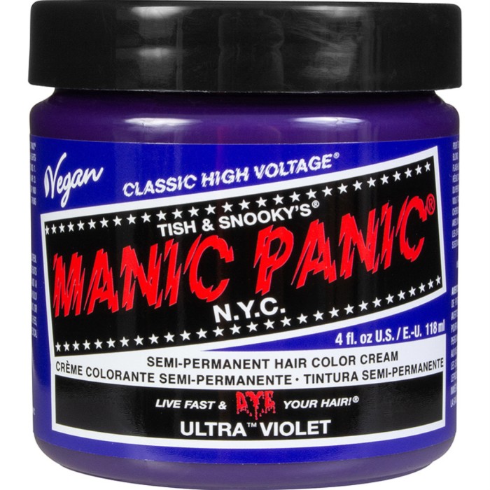 Manic Panic Semi-Permanent Hair Color Cream Ultra Violet