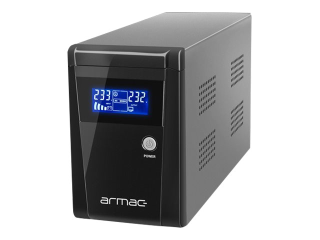 Armac Office O/1000E/LCD - UPS - AC 145 - 290 V - 650 Watt - 1000 VA - 7 Ah - 7 Ah - USB - utgångskontakter: 3