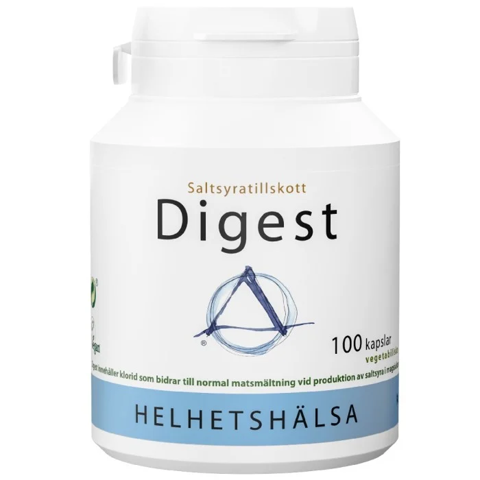 Helhetshälsa Digest Saltsyratillskott 100 kapslar