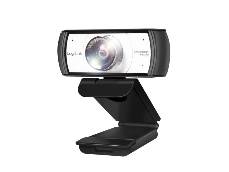 LogiLink Conference HD USB webcam 120° dual microphone manual focus