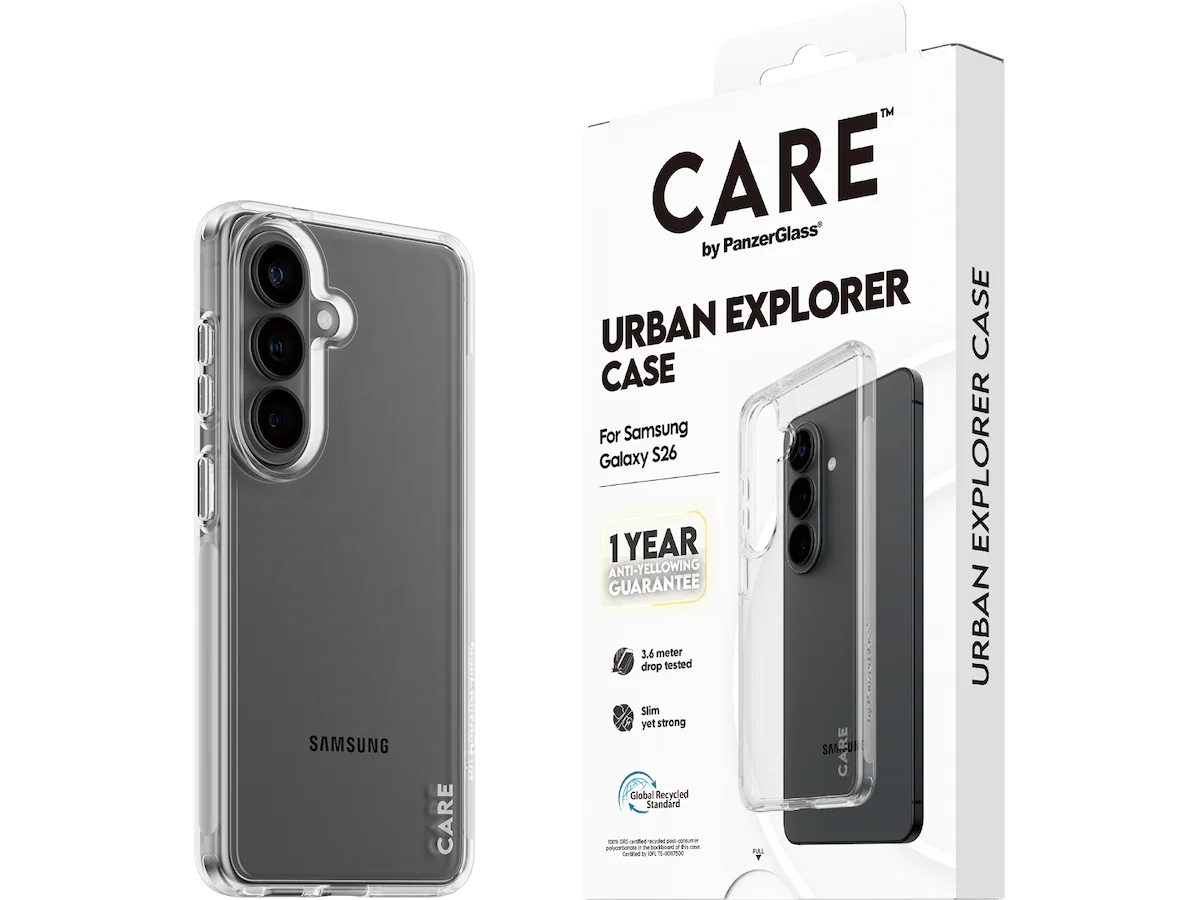 PanzerGlass CARE Galaxy S26 Urban Explorer fodral (transparent)