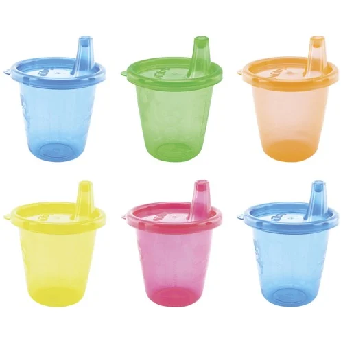 Nuby Cup Set with Free Flow Spout 210 ml +9m, 6 st, bild 2
