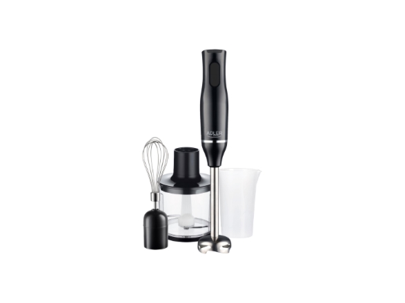 Adler AD 4620 stavmixerset, 800 W, 500 ml och 700 ml behållare, svart
