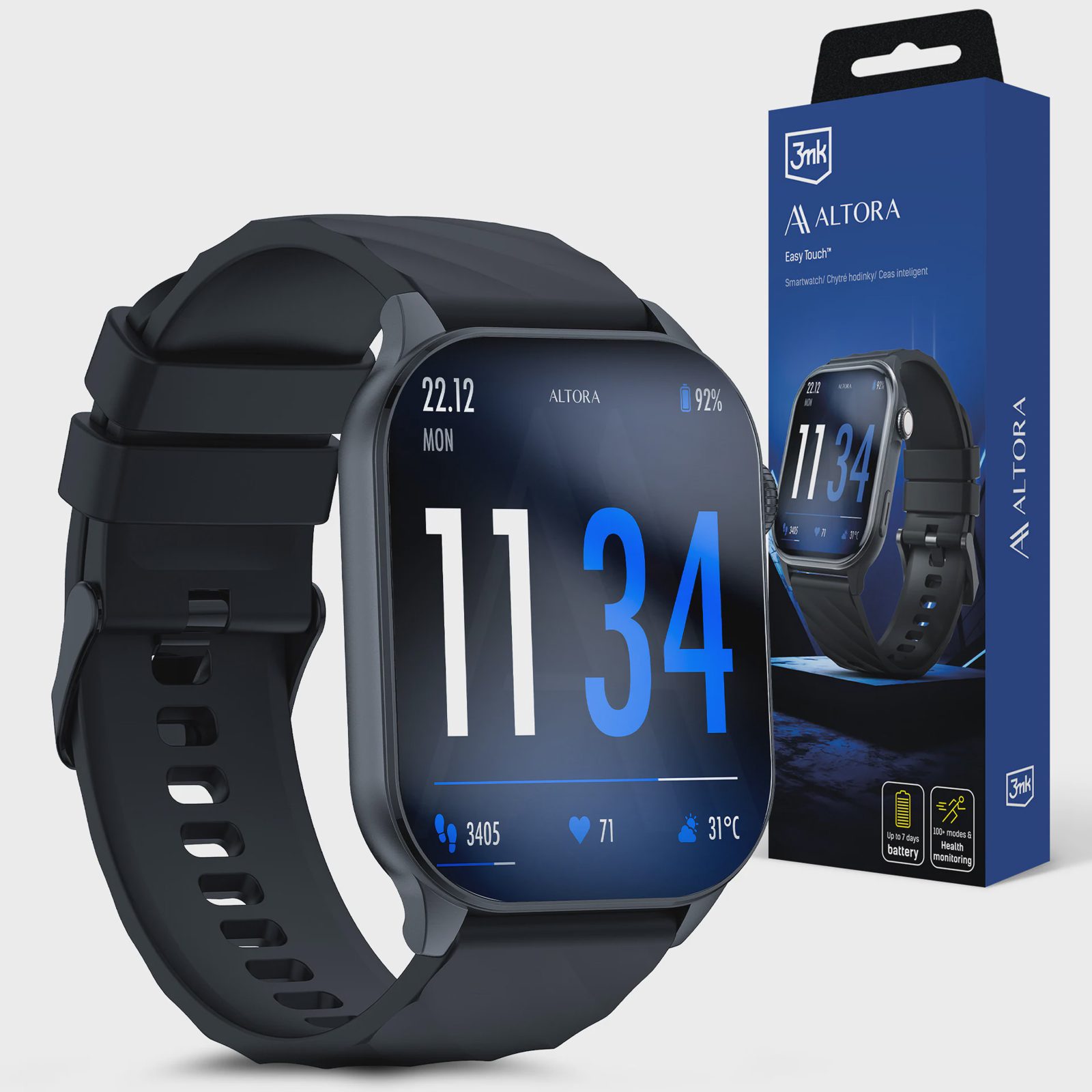 3mk Watch Protection ARC smartwatch skärmskydd på Altora Easy Touch