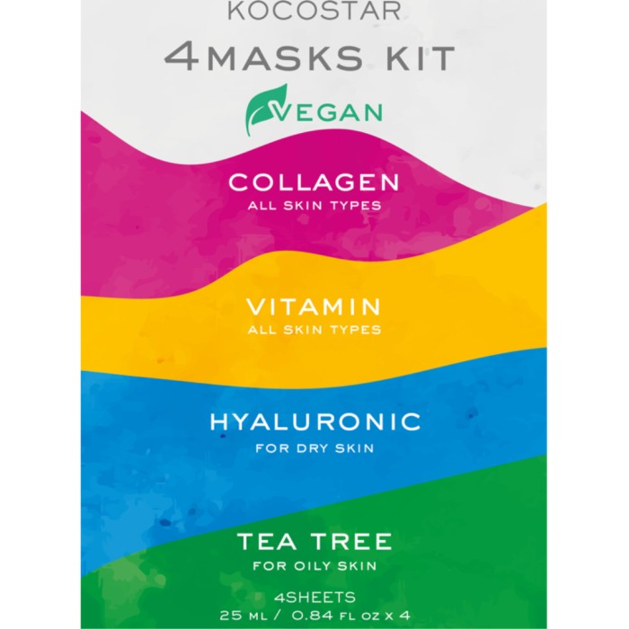 Kocostar 4 Masks Kit 4 pcs