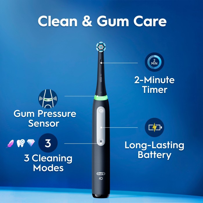 Oral-B iO3 Signature Giftset eltandborste, svart, bild 3