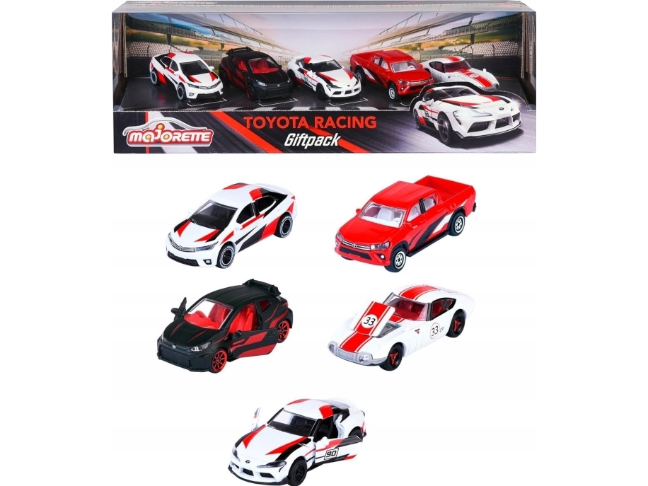 Majorette, Toyota Racerbil 5-Pack