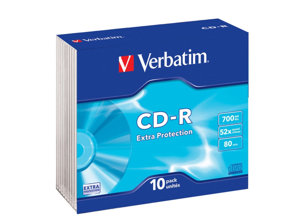 Verbatim spindel CD-R 52x, 10-pack, bild 3
