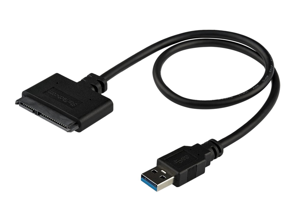 StarTech adapter USB 3.0 till SATA III, för 2.5"-diskar, 0,2 m - Svart