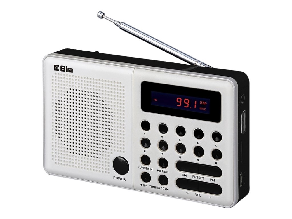 ELTRA PLISZKA 211 - Personlig radio - 1 watt - vit