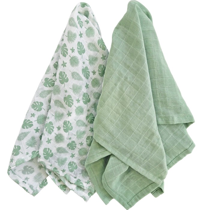 Summerville Muslin 2-pack Tropical & Green GOTS, bild 2