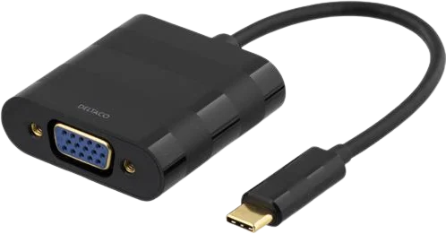 DELTACO USB 3.1 Adapter C ha till VGA hona Svart, bild 2
