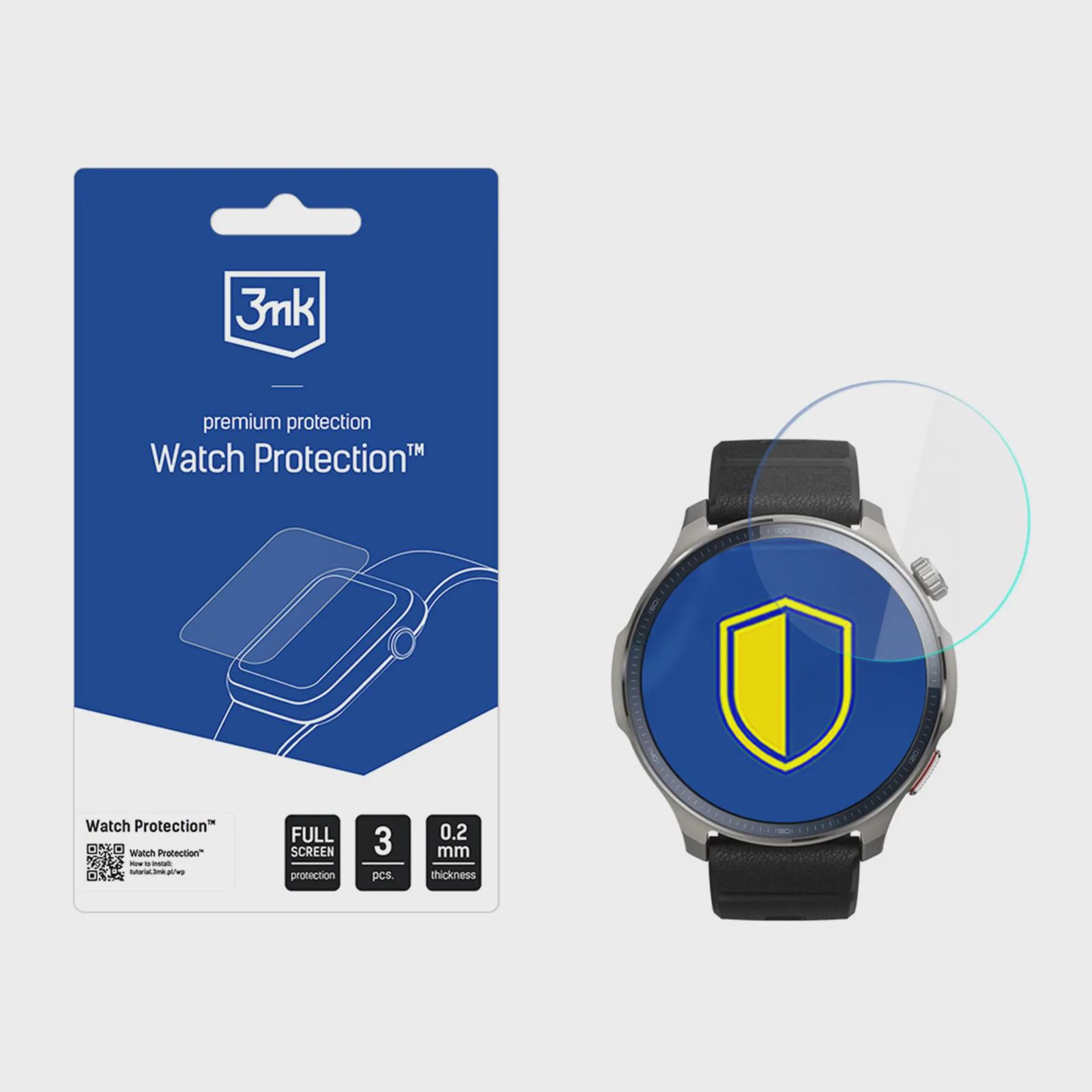 3mk Watch Protection ARC skärmskyddsfilm för Amazfit Balance 2