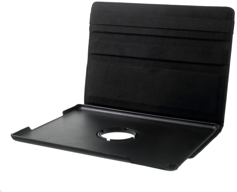 Litchi Fodral med rotationsfunktion till iPad 9.7" & iPad Air / Air2 - Svart